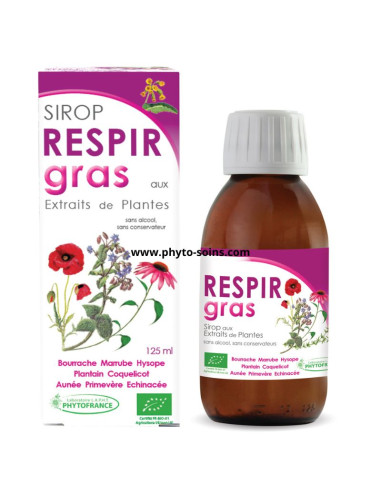 Sirop Respir Gras aux extraits de plantes BIO - Phytofrance