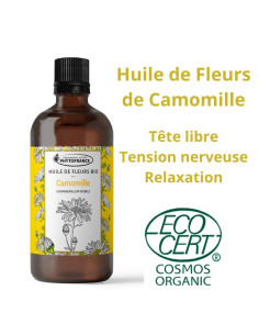 Huile solarisée de Fleur de Camomille 100ml – Bio & 100 % naturelle - Phytofrance