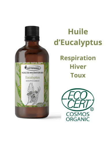 Huile solarisée d'Eucalyptus 100ml – Bio & 100 % naturelle - Phytofrance