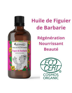 Huile solarisée de Figue de Barbarie 100ml – Bio & 100 % naturelle - Phytofrance