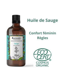 Huile solarisée de Fleurs de Sauge 100ml – Bio & 100 % naturelle - Phytofrance