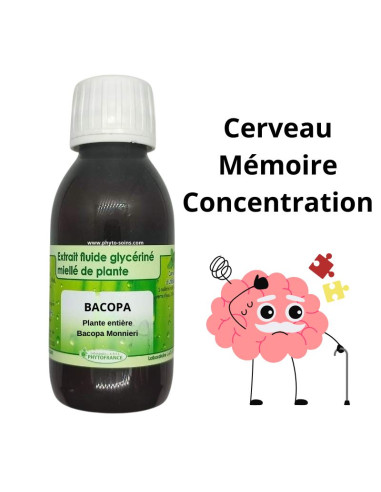 Extrait fluide glycériné miellé de Bacopa monnieri BIO - Phytofrance