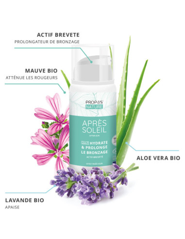 Gel Après Soleil à l'Aloé Vera, Lavande et Mauve BIO propos'nature par phyto-soins