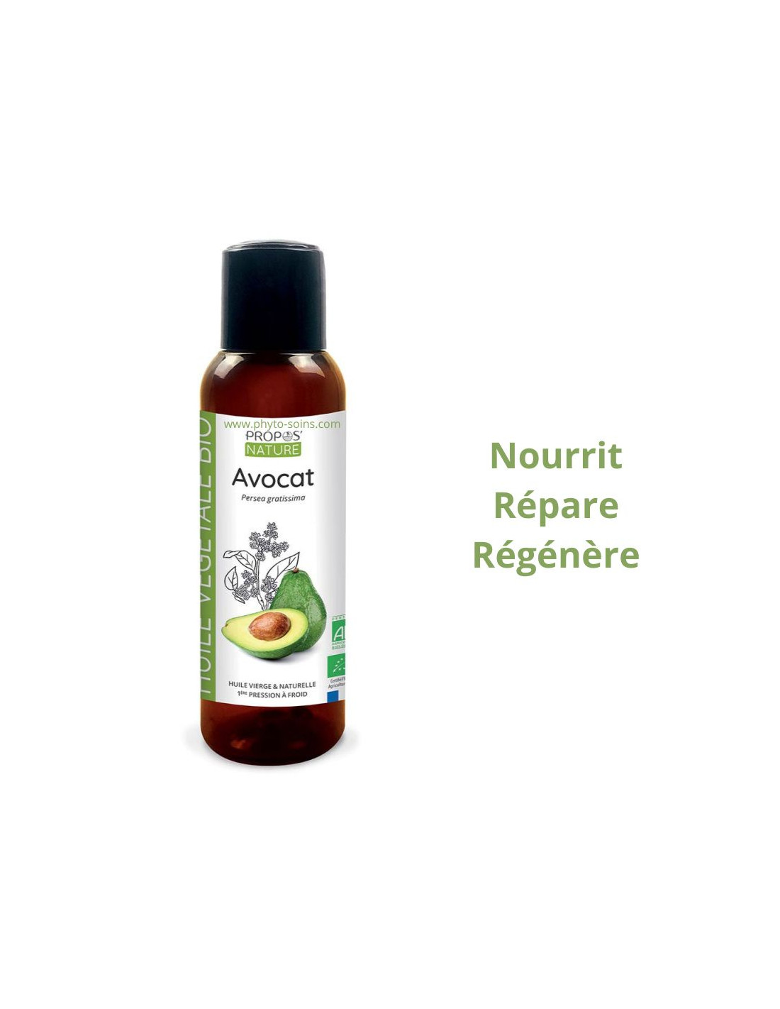 Huile Végétale d’Avocat BIO cosmos organic - Propos nature