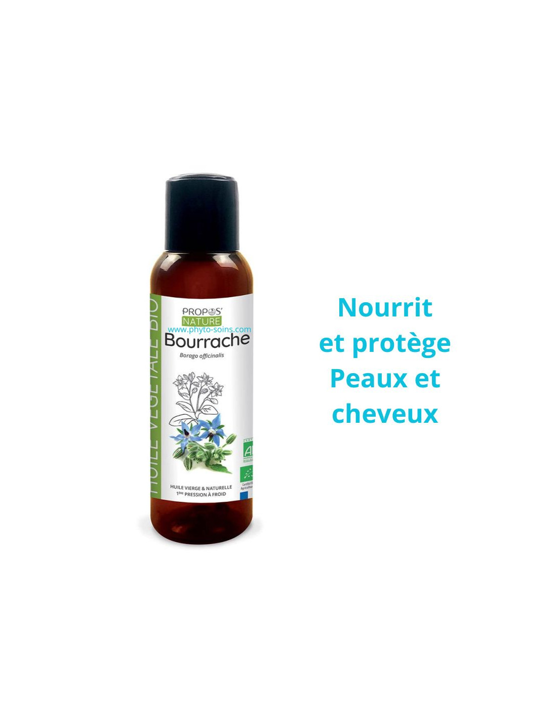 Huile Végétale de Bourrache BIO cosmos organic - Propos nature