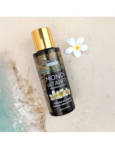 Huile de Monoï de Tahiti BIO cosmos organic - Propos nature plage