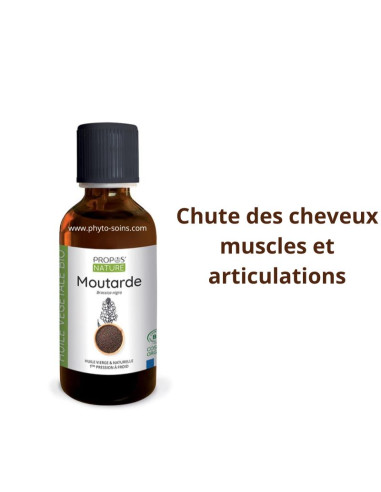 Huile Végétale de Moutarde BIO cosmos organic- 50ml - Propos nature