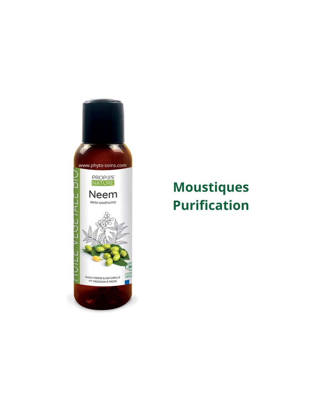 Huile Végétale de Neem BIO cosmos organic - Propos nature