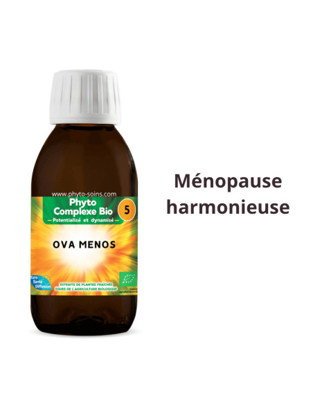 Phyto-complexe BIO n°5 Ova-ménos (ménopause) - Phytofrance par phyto-soins.com