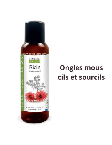 Huile Végétale de Ricin BIO cosmos organic -...
