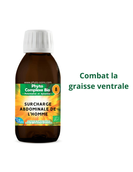 Phyto-complexe BIO n°8 Surcharge abdominale - Phytofrance par phyto-soins.com