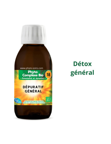 Phyto-complexe BIO n°18 dépuratif général (cure detox) - Phytofrance par phyto-soins.com