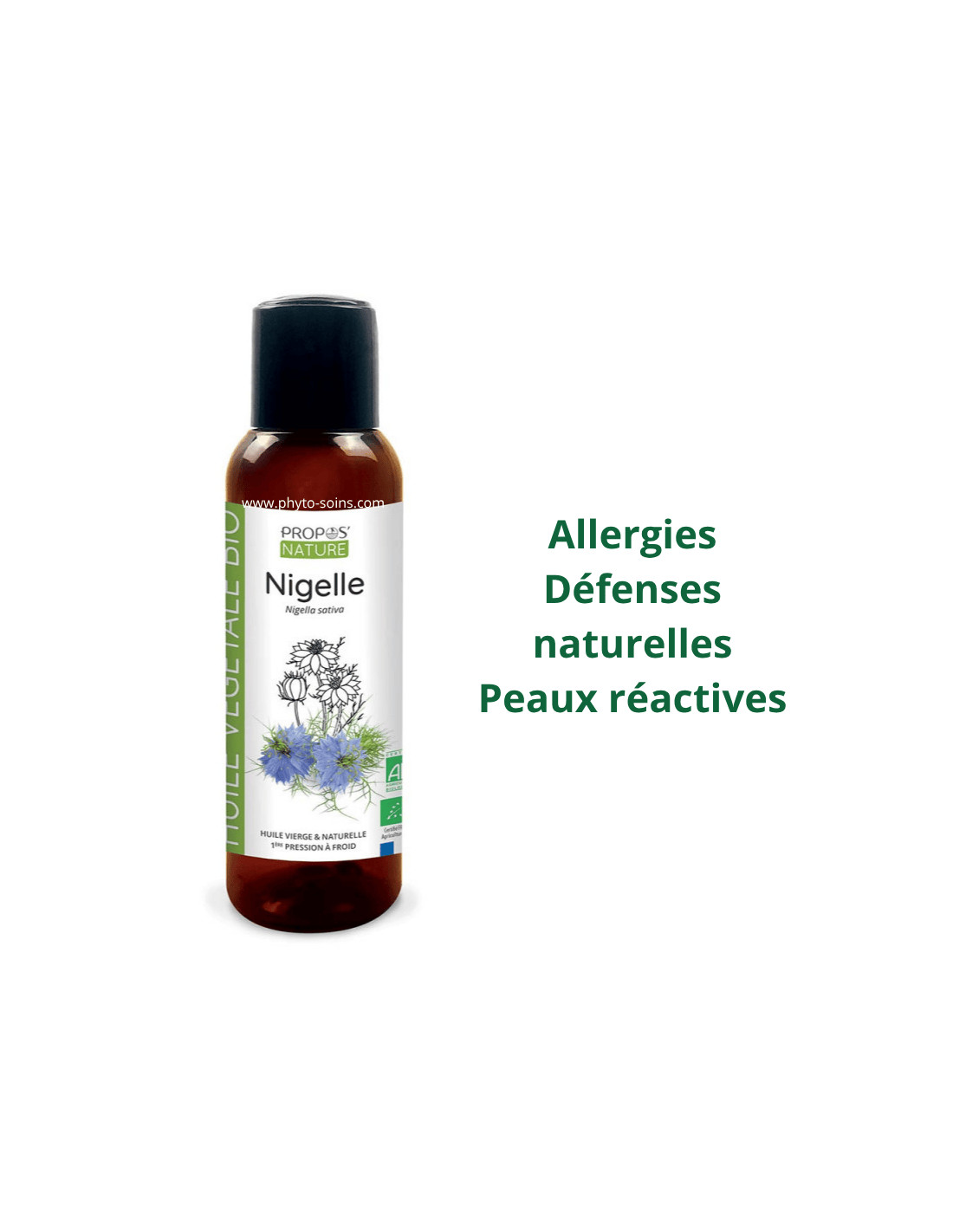 Huile Végétale de Nigelle BIO cosmos organic - Propos nature