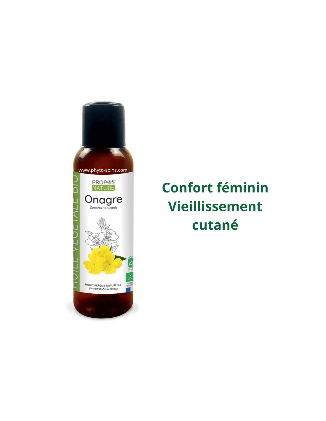 Huile Végétale de Onagre BIO cosmos organic - Propos nature