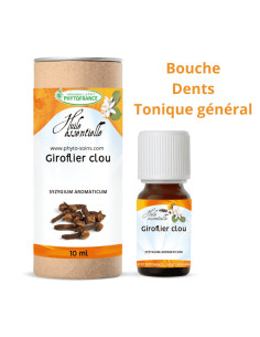 Huile essentielle de Girofle BIO (clous), pure et naturelle - phytofrance par phyto-soins.com