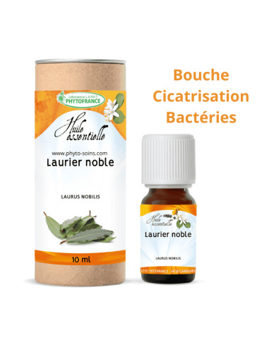 Huile essentielle de Laurier Noble BIO, pure et naturelle - Phytofrance par phyto-soins.com
