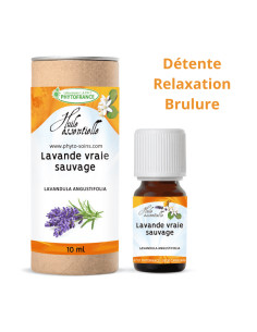 Huile essentielle de Lavande vraie officinale BIO sauvage, pure et naturelle Phytofrance par phyto-soins.com