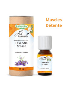 Huile essentielle de Lavandin clone grosso BIO, pure et naturelle Phytofrance par phyto-soins.com