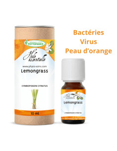 Huile essentielle de Lemongrass BIO pure et naturelle - phytofrance par phyto-soins.com