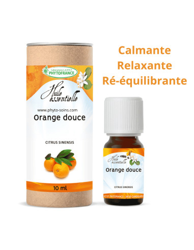 Huile essentielle d'Orange douce BIO, pure et naturelle - Phytofrance par phyto-soins.com