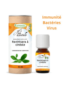 Huile essentielle de Ravintsara BIO, pure et naturelle - Phytofrance par phyto-soins.com