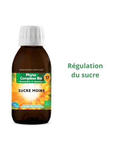 Phyto-complexe BIO n°17 Sucre moins - Phytofrance par phyto-soins.com