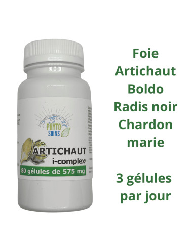 Gélules Artichaut i-complex- Détox & santé hépatique - Phyto-soins