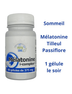 Gélules Mélatonine i-complex- Sommeil et décalage horaire - Phyto-soins