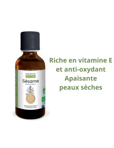 Huile Végétale de Sésame BIO cosmos organic 50ml - Propos nature