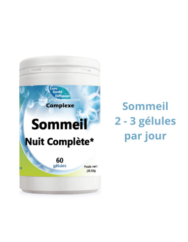 Nutri-Complexe: Sommeil Nuit Complète - Phytofrance - Phyto-soins.com