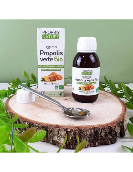 Sirop Propolis verte BIO - Propos nature - prix de lancement