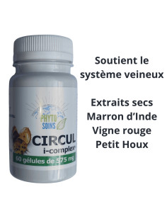 Gélules Circul i-complex- circulation veineuse - Phyto-soins