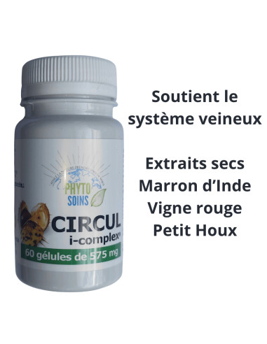 Gélules Circul i-complex- circulation veineuse - Phyto-soins