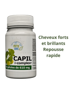 Gélules Capil i-complex- Force, croissance et vitalité des cheveux - Phyto-soins