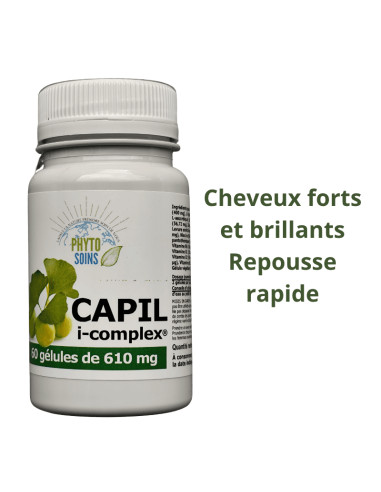 Gélules Capil i-complex- Force, croissance et vitalité des cheveux - Phyto-soins